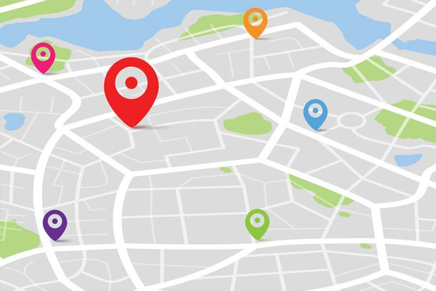 Online Maps for Finding Places Faster